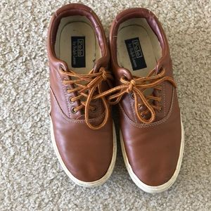 Brown Polo Leather Shoes
